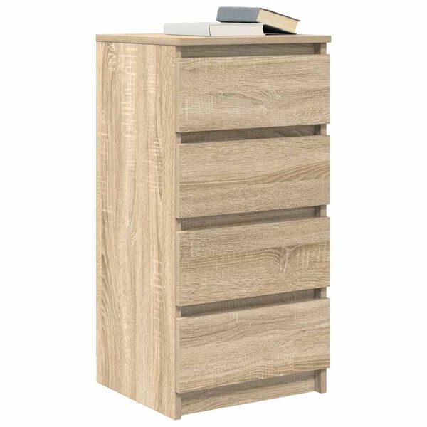 vidaXL Buffet chêne sonoma 37,5x35x76 cm bois d'ingénierie