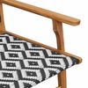 vidaXL Mobilier de jardin 2 pcs Noir et Blanc 67 x 78 x 73 cm