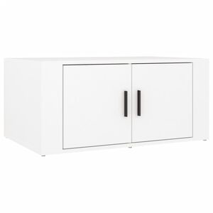 vidaXL Table basse Blanc 80x50x36 cm Bois d'ing&eacute;nierie