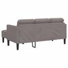vidaXL Ensemble de Canap&eacute;s avec coussin 2 pcs Taupe Polyester