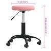 vidaXL Tabouret de massage Velours Rose
