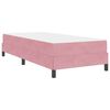 vidaXL Lit à ressorts avec matelas Rose 80 x 200 cm tissu