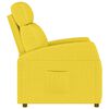 vidaXL Fauteuil inclinable Jaune clair Tissu
