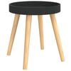 vidaXL Table d'appoint Noir 38x38x40 cm Bois ing&eacute;nierie et pin massif