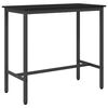 vidaXL table Ch&ecirc;ne noir 100 x 50 x 90,5 cm Bois d'ing&eacute;nierie et acier
