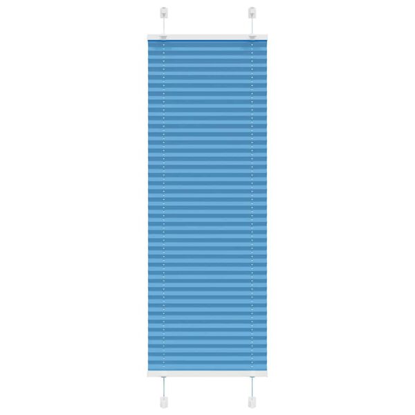 vidaXL Store pliss&eacute; bleu 45x100 cm largeur du tissu 44,4 cm polyester