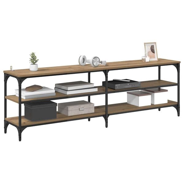 vidaXL Meuble TV Ch&ecirc;ne artisanal 160 x 30 x 50 cm