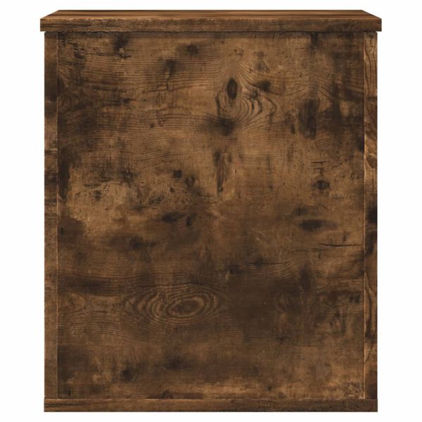 vidaXL Bo&icirc;te de rangement ch&ecirc;ne fum&eacute; 40x42x46 cm bois d'ing&eacute;nierie