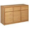 vidaXL Buffet SAUDA ch&ecirc;ne 114x43x75,5 cm bois massif de pin