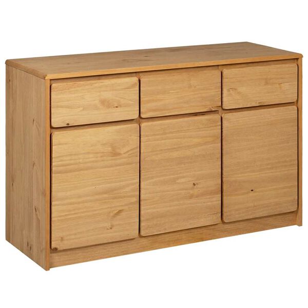 vidaXL Buffet SAUDA ch&ecirc;ne 114x43x75,5 cm bois massif de pin