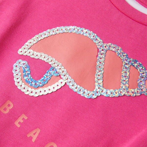 T-shirt pour enfants rose fonc&eacute; 104