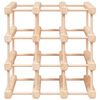 vidaXL Casier &agrave; vin pour 12 bouteilles 36x23x36 cm bois massif de pin