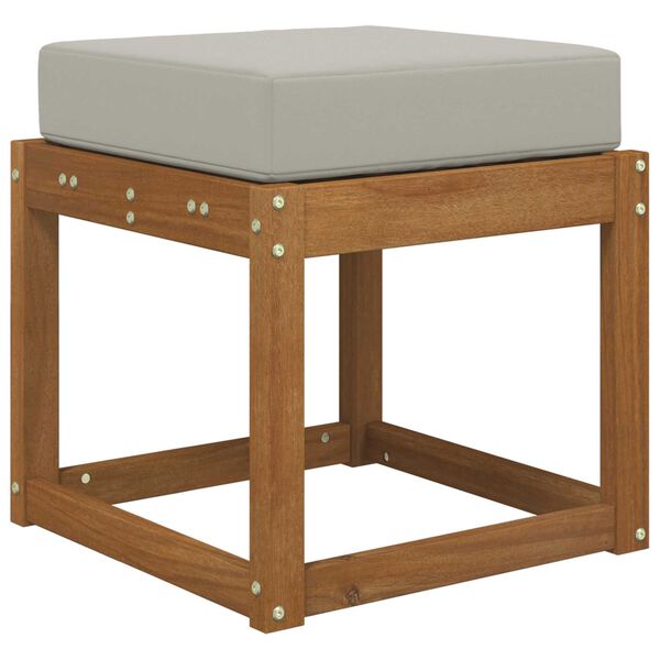 vidaXL Coussin de Si&egrave;ge d'Ext&eacute;rieur Gris 40 x 40 x 8 cm