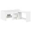 vidaXL Lit haut pour enfants avec bureau Blanc 80 x 160 cm