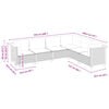 vidaXL Salon de jardin 6 pcs avec coussins gris r&eacute;sine tress&eacute;e