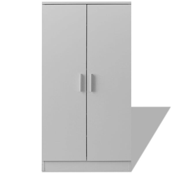 vidaXL Meuble &agrave; chaussures 7 &eacute;tag&egrave;res blanc