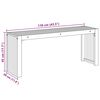 vidaXL banc Huile Naturelle 110 x 30 x 45 cm Bois de teck massif
