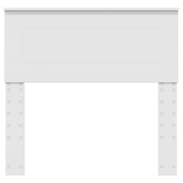 vidaXL Tête de lit avec tête de lit Blanc 90 cm Bois d'ingénierie