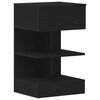 vidaXL Cabinet de chevet avec tiroir 2 pcs Chêne noir 40 x 35 x 65 cm