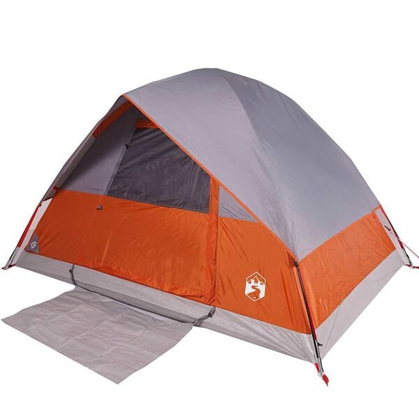 vidaXL Tente de camping &agrave; d&ocirc;me 4 personnes orange imperm&eacute;able