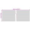 vidaXL Brises-vues de jardin 10 pcs gris clair 252,5x19 cm PVC