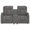 vidaXL Fauteuil de massage inclinable avec porte-gobelets 2 places