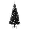 vidaXL Sapin de No&euml;l avec 300 LED avec support Noir 210 cm PVC