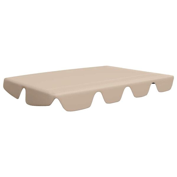 vidaXL Toit de rechange de balan&ccedil;oire beige 150/130x105/70 cm