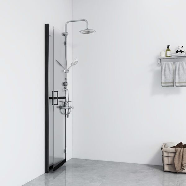 vidaXL Paroi de douche pliable Verre ESG transparent 90x190 cm