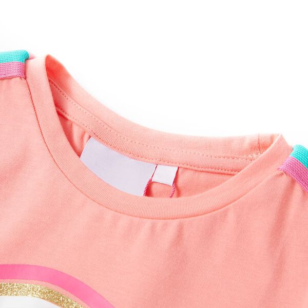 T-shirt pour enfants corail clair 128