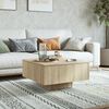 vidaXL Table basse chêne sonoma 60x60x31,5 cm bois d'ingénierie