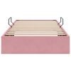 vidaXL Cadre de lit ottoman avec stockage Rose 90 x 190 cm Velours