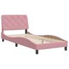 vidaXL Cadre de lit sans matelas rose 90x190 cm velours