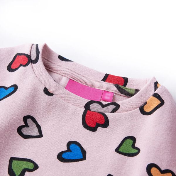 Sweatshirt pour enfants rose 128