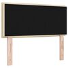 vidaXL T&ecirc;te de lit avec t&ecirc;te de lit Cr&egrave;me 80 cm Cuir synth&eacute;tique