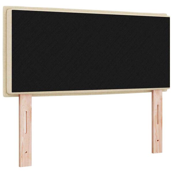 vidaXL T&ecirc;te de lit avec t&ecirc;te de lit Cr&egrave;me 80 cm Cuir synth&eacute;tique