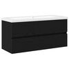 vidaXL Meuble de Lavabo de Salle de Bain Ch&ecirc;ne noir 100 x 39 x 62 cm