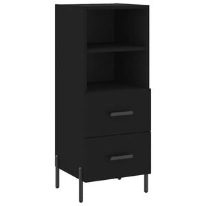 vidaXL Buffet Noir 34,5x34x90 cm Bois d'ing&eacute;nierie