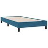 vidaXL Sommier &agrave; lattes de lit et matelas bleu fonc&eacute; 80x210 cm velours