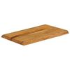 vidaXL Dessus de table 50x40x3,8 cm bord vivant bois massif manguier