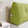 vidaXL Coussin de Dos Vert clair 120 x 24 x 50 cm tissu
