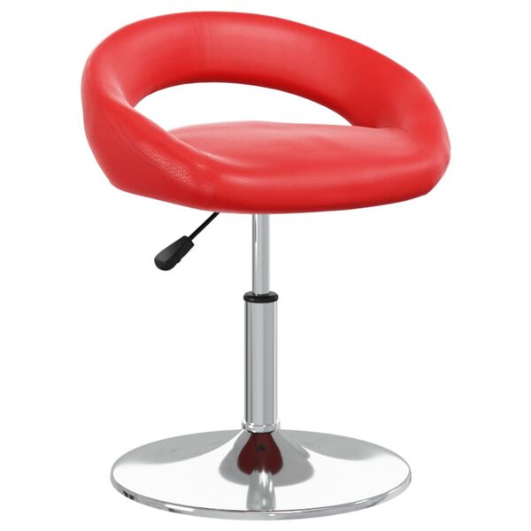 vidaXL Tabouret de bar Rouge Similicuir