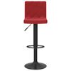 vidaXL Tabourets de bar lot de 2 rouge bordeaux velours