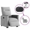 vidaXL Fauteuil inclinable électrique gris nuage tissu