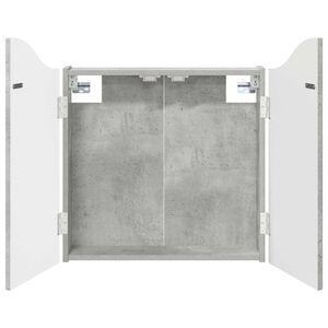 vidaXL Cabinet pour cible Gris b&eacute;ton 56 x 12 x 63 cm Bois d'ing&eacute;nierie