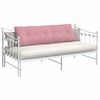 vidaXL Coussin de Dos Rose 160 x 50 cm Tissu en velours c&ocirc;tel&eacute;