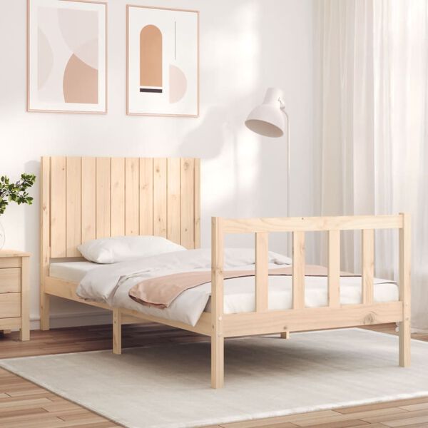 vidaXL Cadre de lit sans matelas 100x200 cm bois massif de pin