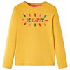 T-shirt enfants &agrave; manches longues ocre fonc&eacute; 104