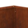 vidaXL Braise Marron 60 x 60 x 30 cm Acier Corten