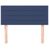 vidaXL Tête de lit Bleu 80x5x78/88 cm Tissu